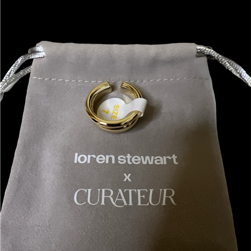Lauren Stewart - 14k Gold Deux Open Band 40$